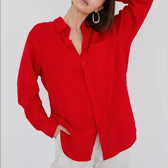 Babaton White Button-up - Picture 3 of 3